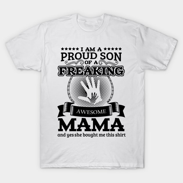 Family mom son tshirt T-Shirt by HBfunshirts